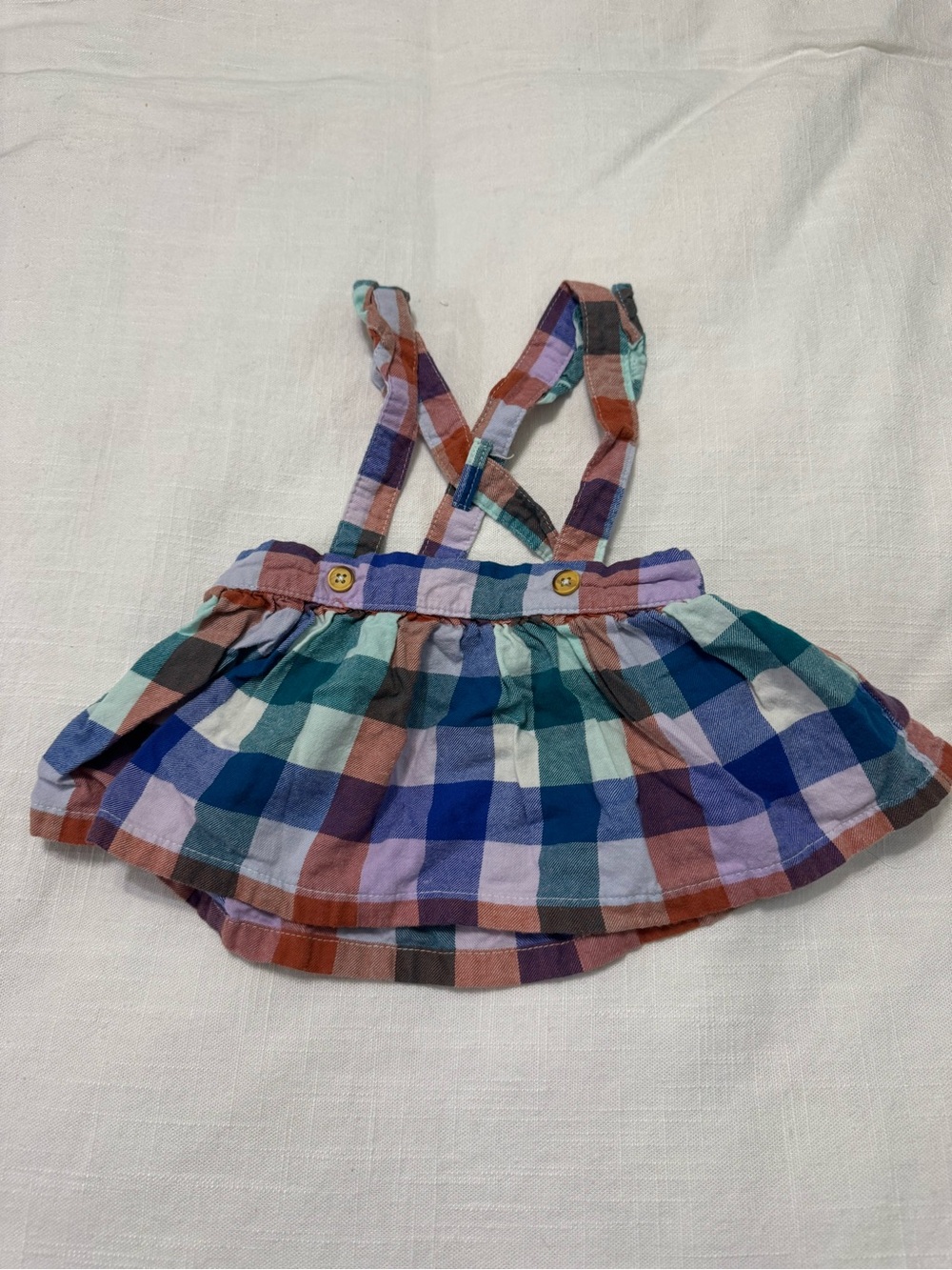 Cat & Jack Plaid Suspender Skirt in Blue, Teal, Purple, Pink, Rust